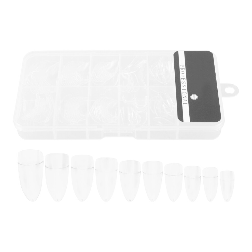 Happyyami 100Pcs Full Cover False Nails Nail Art Tips For Women
