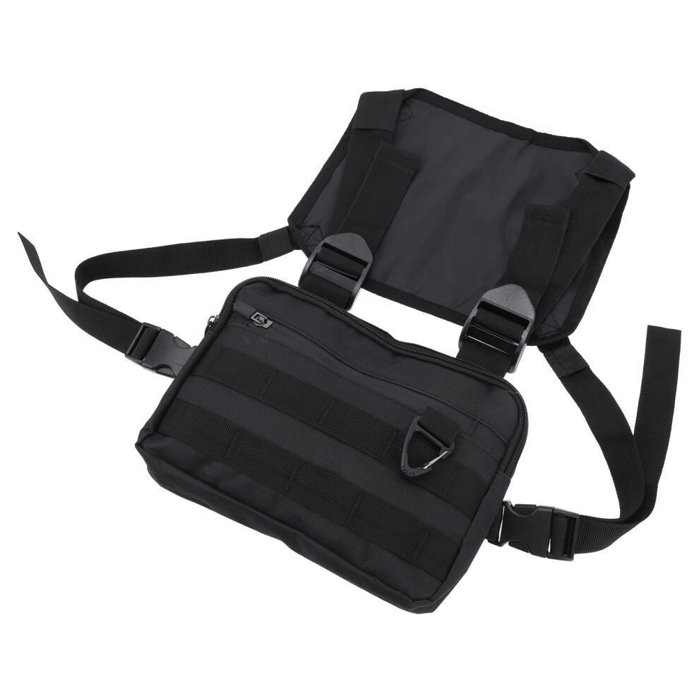 Happyyami Unisex Black Hairdressing Tool Storage Bag For Scissors Barber Waist Pouch
