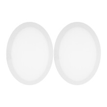 2pcs acrylic oval frames 30x40cm white for artists