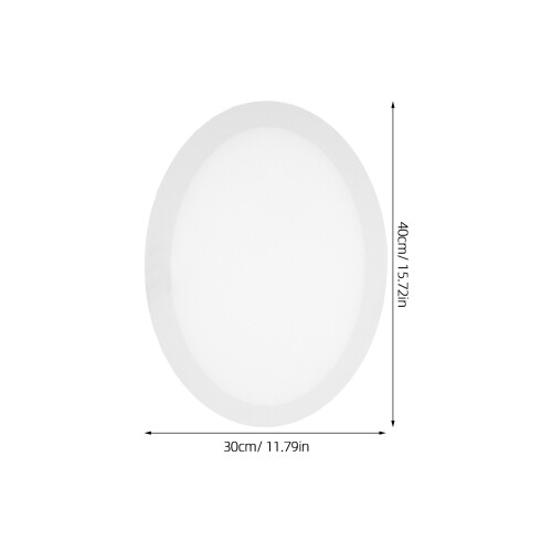 2pcs acrylic oval frames 30x40cm white for artists 2