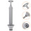 toilet plunger with ergonomic handle strong suction power 6