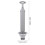 toilet plunger with ergonomic handle strong suction power 3