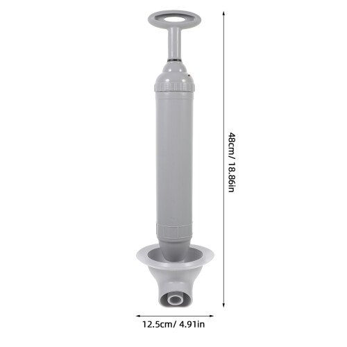 toilet plunger with ergonomic handle strong suction power 2
