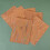 6pcs printed artificial sheets for diy cork projects 6