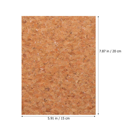 6pcs printed artificial sheets for diy cork projects 1