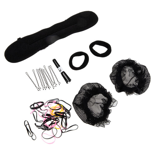 1Set Hair Bun Net Set Fine Mesh Nylon Elastic Invisible Hair Nets