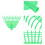 plastic leaf rake for garden shrub yard debris collection 3