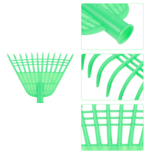plastic leaf rake for garden shrub yard debris collection 2