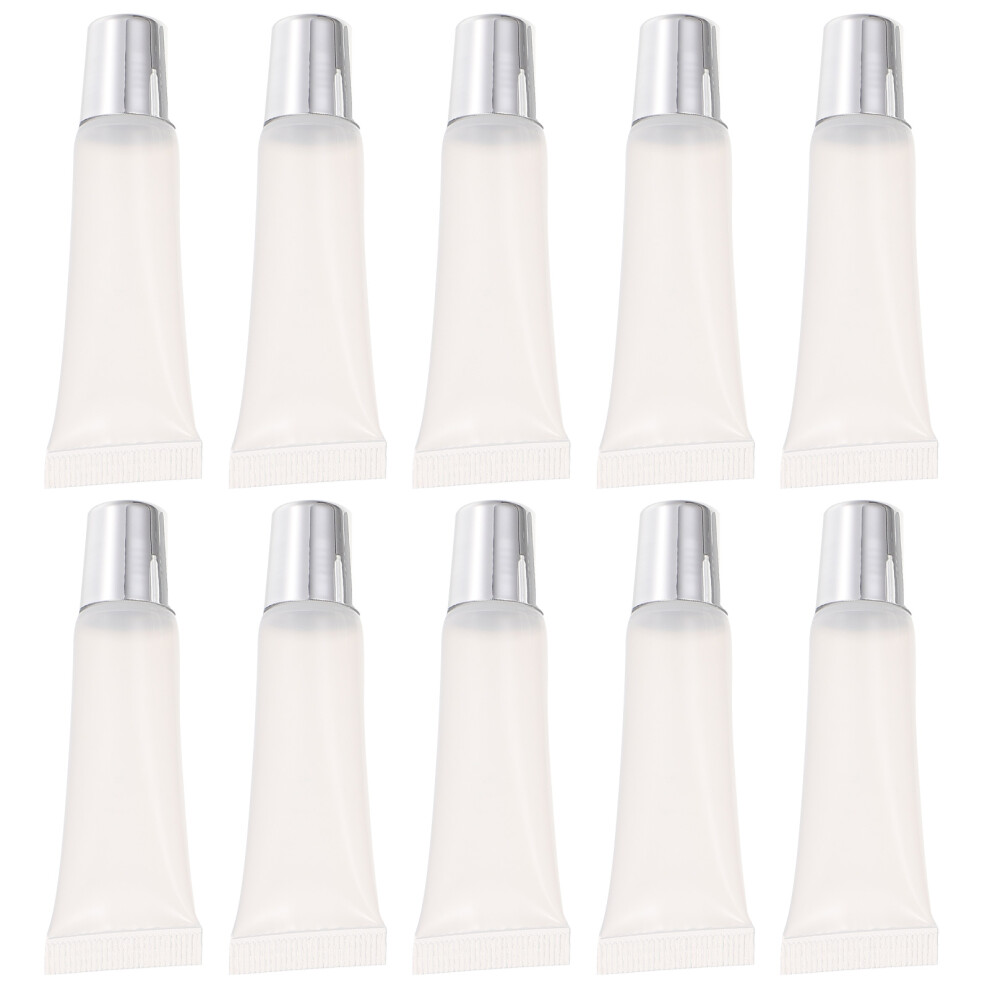Happyyami 10Pcs Portable Empty Lip Gloss Tubes Refillable For Lip Glazes