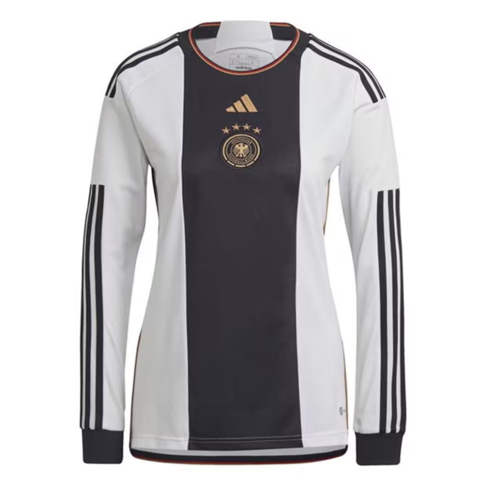 Adidas (M) Germany Women's Football Ls Shirt Home Top - New White