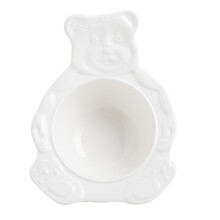 1pc ceramic steamed egg mold cake baking serving bowl white