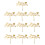 10St Gouden Cupcake Decoratie Moederdag Picks 4