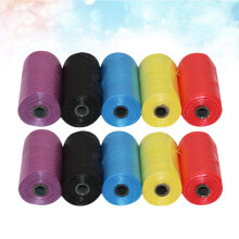 10pcs pet toilet trash bags plastic dog waste picker supplies