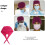 4pcs Working With Button Tie Back Hats Bouffant Turban Bouffant 7
