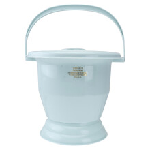 plastic buckle spittoon bed pan with handle for household use