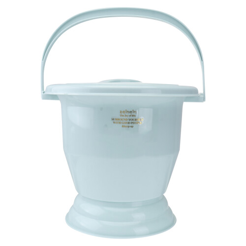 plastic buckle spittoon bed pan with handle for household use