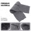 2 pcs warm breathable knee pads for protection (grey) 9