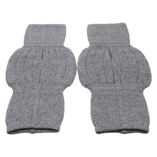 2 pcs warm breathable knee pads for protection (grey) 2