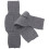 2 pcs warm breathable knee pads for protection (grey) 8