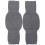 2 pcs warm breathable knee pads for protection (grey) 1