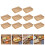 20 pcs food boxes with lids, brown potato chip containers 4