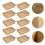 20 pcs food boxes with lids, brown potato chip containers 6