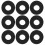 10pcs universal rear shock absorber rubber bushing protector ring 1