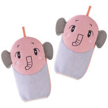 2pcs cartoon kids shower glove thick bath wipe for body cleaning