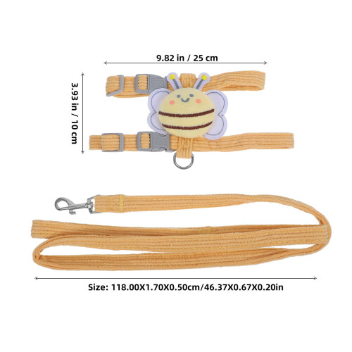 cat harness set with traction rope for walking, size m 1