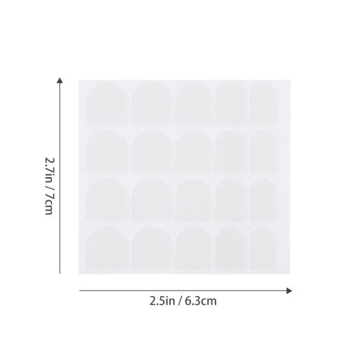 50 pcs double-sided nail tapes for beauty use, white 1