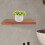 Bathroom Floating Shelf Wood Brown Storage 1pack 6