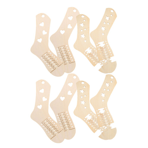 4 pairs sock blockers for knitting, DIY sock shaping tools