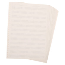 3pcs musical notation book staff notebook for beginner guitar practice