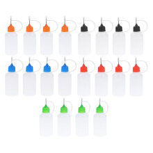 20pcs 30ml plastic needle applicator bottles for glue oil use at home