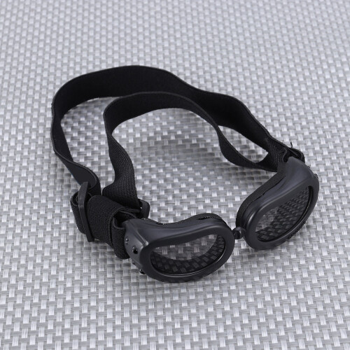 dog sunglasses waterproof uv protection foldable with strap black 2