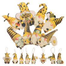 40pcs bee style gnome car hanging ornaments, easy install interior pendants