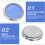 2pcs mini stick-on car dashboard clock watch ornament 6