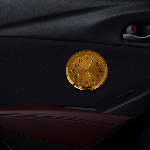 2pcs mini stick-on car dashboard clock watch ornament 2