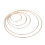 10pcs Multi-Size Simple Dreamcatcher Round Gold Metal Ring For Diy 8