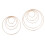 10pcs Multi-Size Simple Dreamcatcher Round Gold Metal Ring For Diy 10