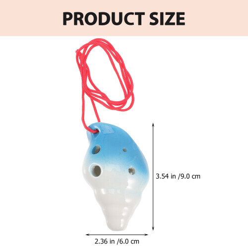musical beginner ocarina practice conch shape 6-hole instrument 1