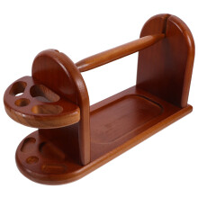 yarn holder for crocheting wooden spool storage rack organizer