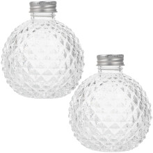 2pcs seasoning bottles with lid for outdoor picnic, wine, whiskey