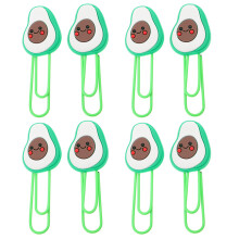 8pcs fruit-shaped paper clips for office school documents files