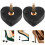 2Paires Caps De Talons En PVC Pour Talons 3