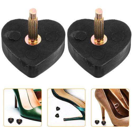 2Paires Caps De Talons En PVC Pour Talons 2