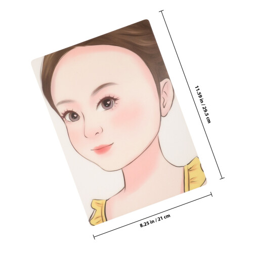 plastic makeup practice face board for dressing and face painting 1