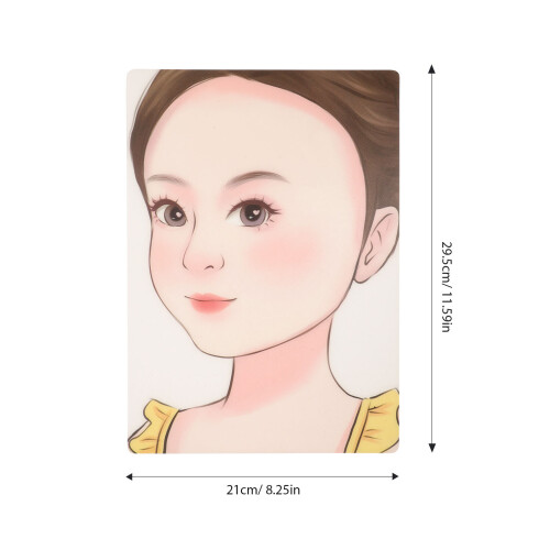 plastic makeup practice face board for dressing and face painting 2