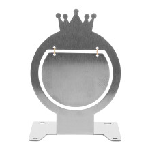 rotating metal target for indoor outdoor practice automatic reset