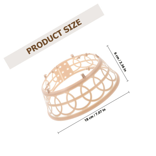 10pcs braided hat inner hoops plastic ring for headwear support 1